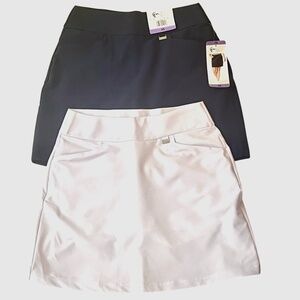 Greg Norman Women's *Lot of 2* Play Dry Skorts White/Navy size XS
